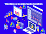 setup, customize wordpress theme and upload content