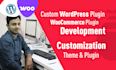 develop or fix custom woocommerce plugin or wordpress plugin