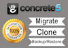 backup, clone, migrate concrete cms website