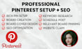 setup and SEO optimize your pinterest account