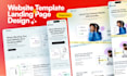 design figma landing page, saas website UI UX design