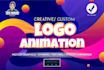 produce a custom dynamic 2d logo video animation intro outro