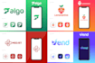 do modern minimalist business logo design app icon design