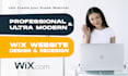 design and redesign wix website