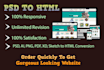 convert PSD to HTML, bootstrap