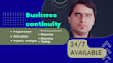 do business continuity, impact analysis, incident response