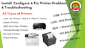 fix printer printing and connection problem remotely