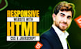 create HTML CSS mobile responsive website