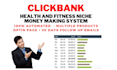 build a clickbank affiliate health niche sale funnel with follow up emails