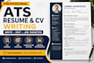 write a professional ats resume and CV
