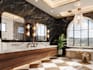 design a luxury 3d bathroom interior and render