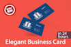 design minimal and elegant business cards