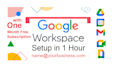 quickly setup google workspace, g suite in 1 hour