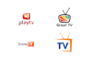 do tv, studio, radio, and youtube channel logo