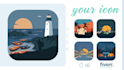 create your unique icon for all media and platforms
