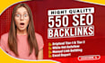 provide complete monthly off page seo  package