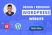design and develop a responsive wordpress website