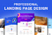 design responsive html landing page or sales page