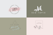 create botanical hand drawn logo design with source file