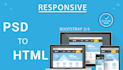 convert PSD to responsive HTML and CSS