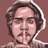 draw simple brown vector portrait