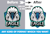 professionally vector trace, redraw, and convert raster to high quality vector