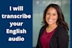 transcribe english audio accurately
