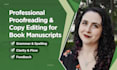 proofread and copy edit your book manuscript