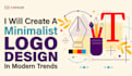 create a minimalist logo design in modern trends