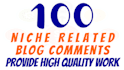 provide 50 niche relevant blog comments