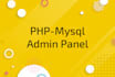 build your website admin panel