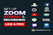 set up your live stream  and zoom with obs, streamlabs like a pro