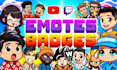 draw custom cute youtube loyalty badges and twitch emotes