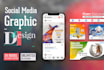 design social media post, banner ads for instagram facebook or linkedin