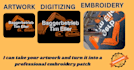 professionally digitize custom embroidery patches