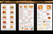 restaurant menu, food menu and digital menu screen