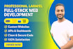 be your php laravel developer, php website development as backend php laravel