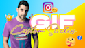 create a 3d rotating logo gif animation perfect loop