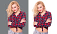 photo editing cut out images, background removal white