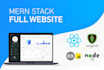 develop a professional mern stack web app