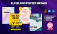 design professional flyer and poster for your business