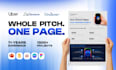 design condensed one pager, executive summary or pitch