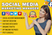 be your social media marketing manager