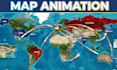 create travel route map animation video