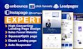 design landing page or funnel using clickfunnel, leadpages, instapages, unbounce