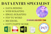 be your virtual assistant for data entry, copy paste, administrative tasks