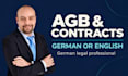 draft german and english business contracts and agb