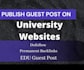 write and publish guest post education university website
