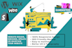 design, redesign or update responsive wordpress, wix or shopify website