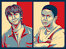 make pop art design obama hope style campaign poster
